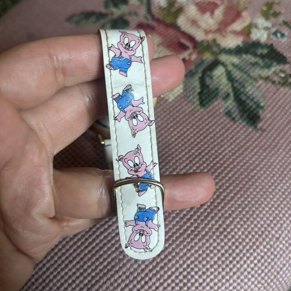 Vtg 90s Parmex Hamton J. Pig Watch Tiny Toon Adventures Novelty Timepiece Flaw** - Picture 14 of 16